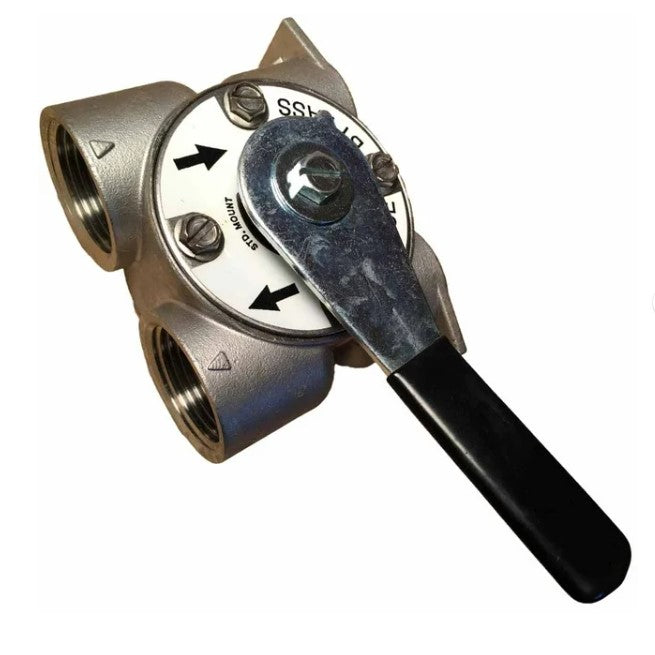 Fleck 1" Stainless Steel Bypass | 60041 | Fleck Water Softener Bypass | Fleck