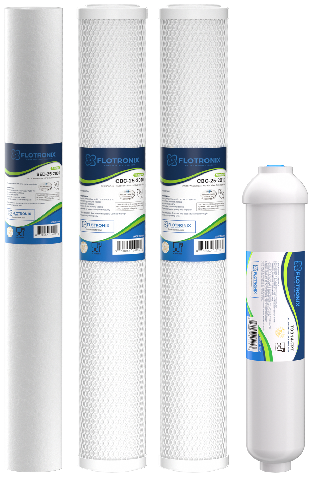 Flotronix LC50 reverse osmosis replacement filter set compatible with Hague LC50 system