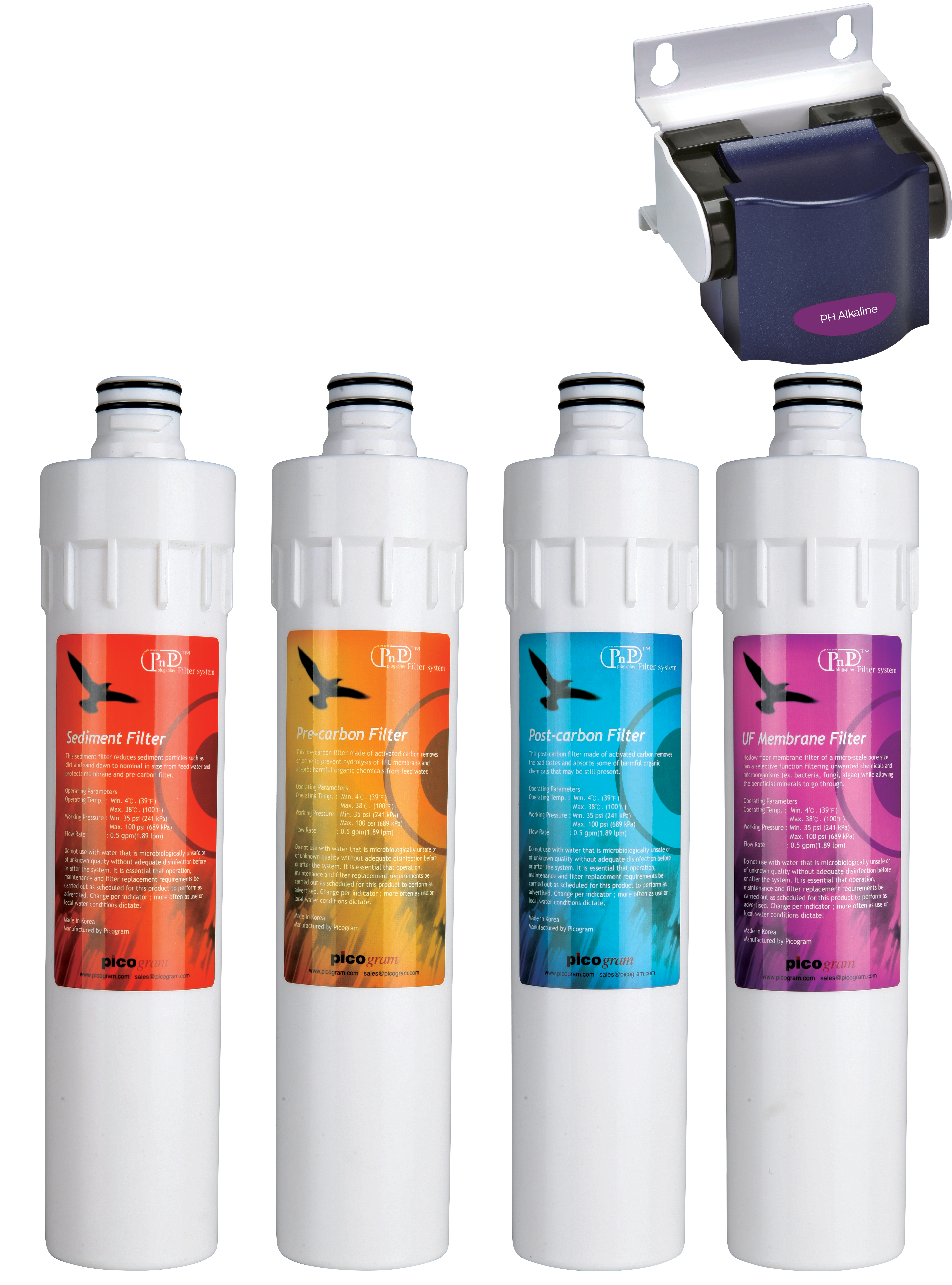 Puri 5 PNP Full Replacement Filter Kit (Sediment, Pre-Carbon, Post-Carbon)