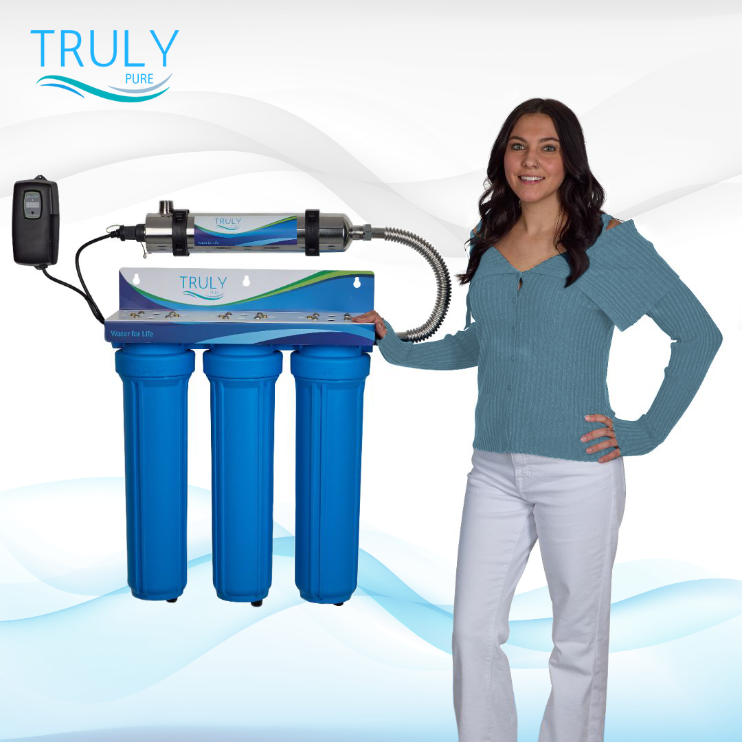 Pure-300 Ultra Whole House Salt-Free Water Conditioning with PFAS (Forever Chemicals) Reduction and UV Disinfection