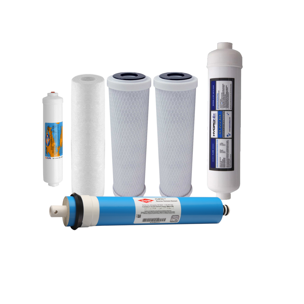 Proseries 6 Stage Remineralizer Water Filter Set With RO Membrane | Reverse Osmosis Filters