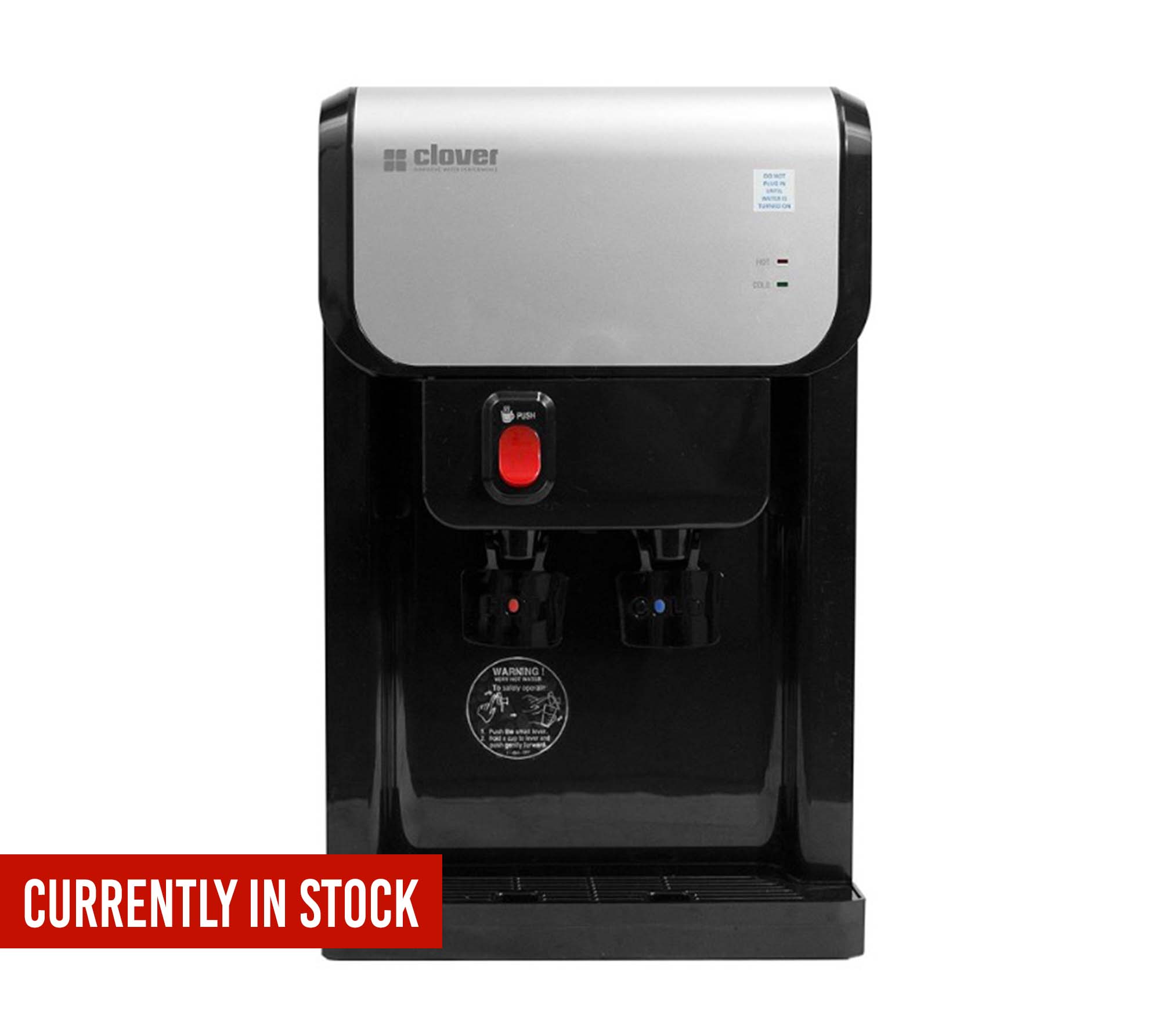 Clover D1 Hot and Cold Countertop Bottle less Water Dispenser - Reverse Osmosis Superstore