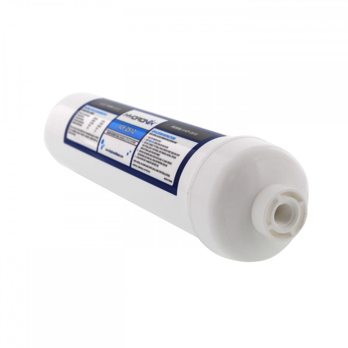 Hydronix Alkaline Filter | 2.5"X 12" | 1/4" Female | Hydronix Water Filter