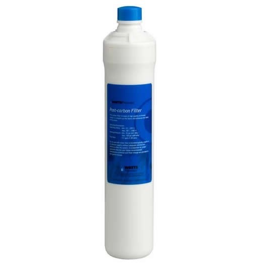 Watts Premier Water Filter | Post Carbon Push Button Blue | Watts Filter