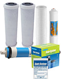 5 Stage Reverse Osmosis Water Filter Set with Sanitizer and membrane