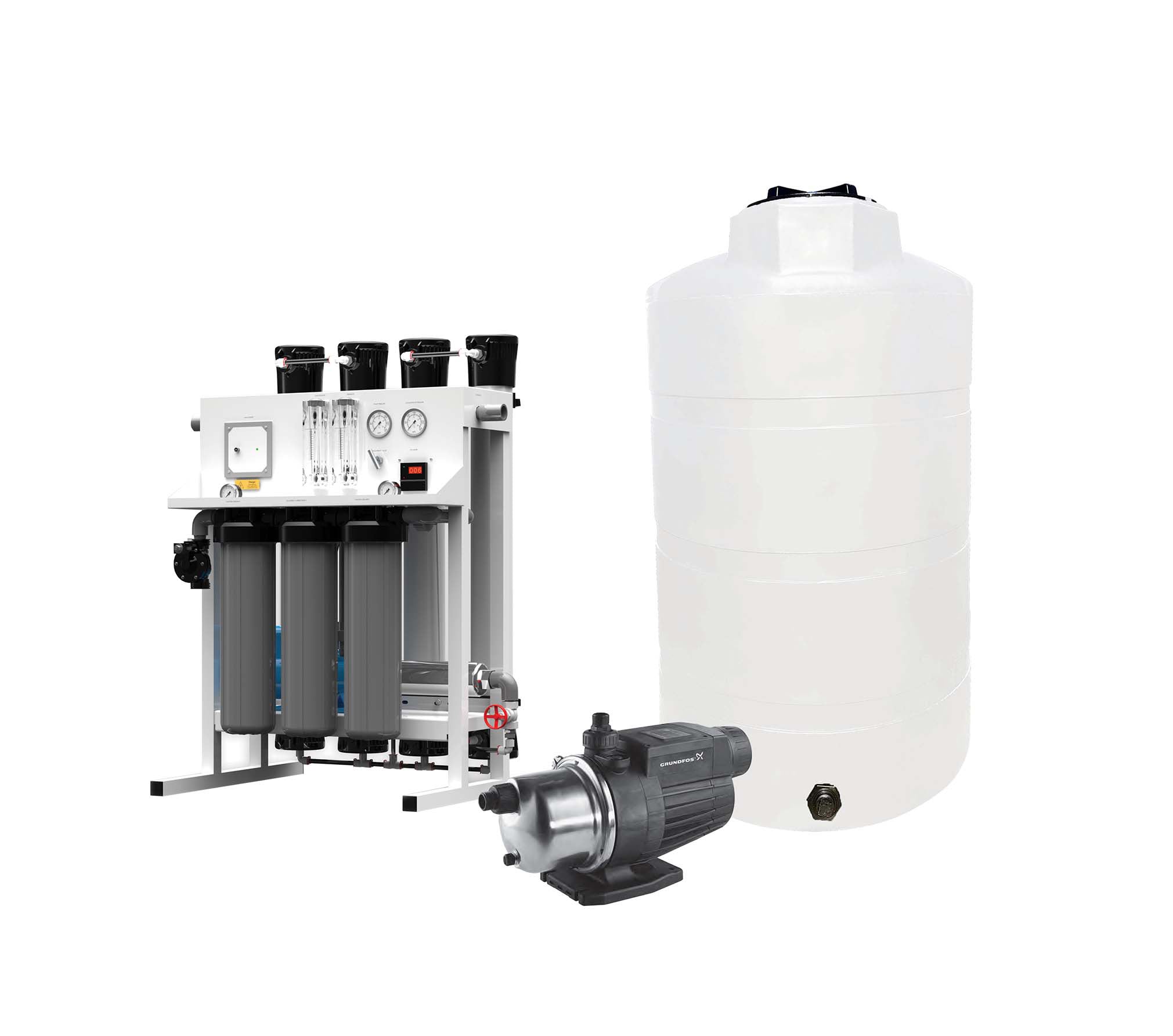 Commercial Water Filter System Oceanic LIGHT COMMERCIAL RO 300 GPD