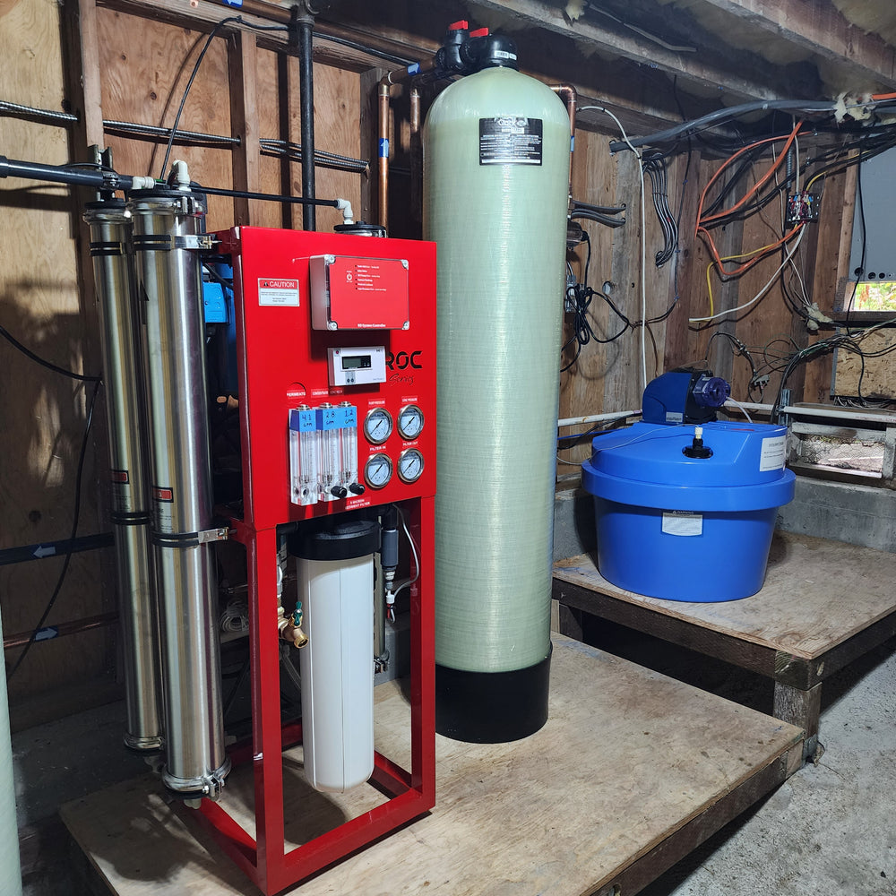 6000 GPD Whole House Reverse Osmosis Water System with Tank and Post ...