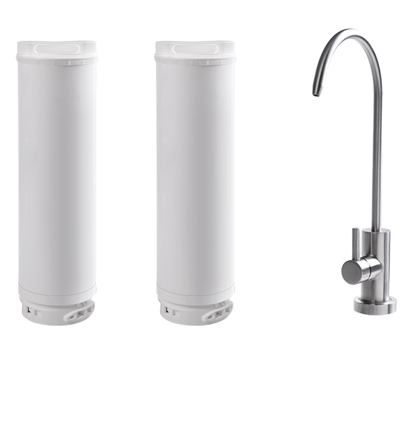 Puri TL tankless reverse osmosis replacement filter cartridges with dedicated drinking water faucet