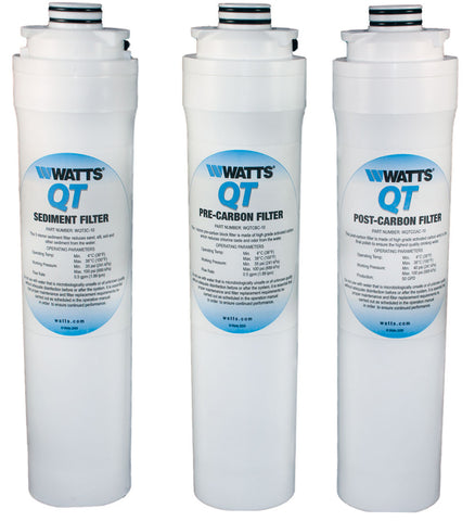 Watts Qt Quick Twist Reverse Osmosis Filters | Wqtsc-10 Wqtcbc-10 Wqtcgac-10 | Watts Filter