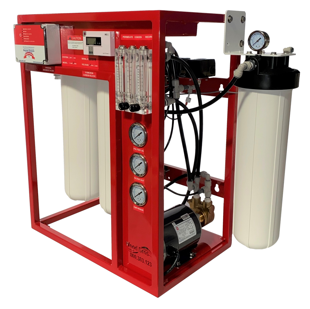 Commercial Reverse Osmosis Systems 250 2000 GPD Water Systems