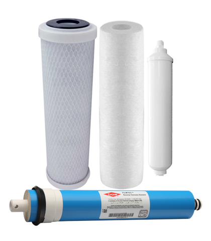 4 Stage Reverse Osmosis Filter Set With RO Membrane
