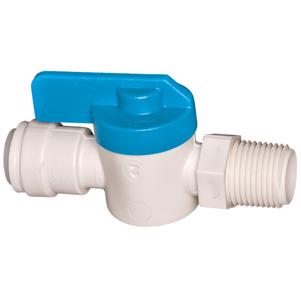 Sea Tech Stop Valve 1/4 Male X 1/4 Quick Connect | Sea Tech